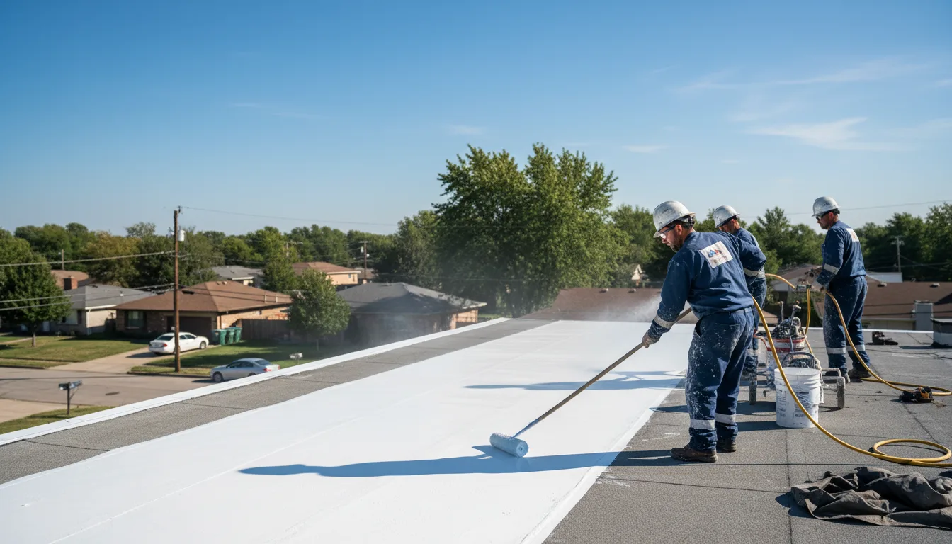 Commercial roof coating in Jena, LA near me